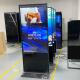 4K LCD Advertising Touch Screen Kiosk Floor Stand Digital Signage Display
