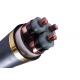6.35/11kV  3 Core N2XSY PVC Xlpe Electrical Cable Circular conductor