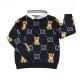 baby sweater Solid color with woven collar popular boys' and girls' tops Knitted long sleeve children's sweater