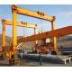 Double Girder Electric Tire Mobile Gantry Cranes Synchronized And Coordinated