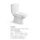 Ceramic Wash Down Two Piece Toilets Wall Mounted With Elongated Seat