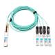 HPE BladeSystem 845424-B21 Compatible 15m (49ft) 100G QSFP+ to Four 25G SFP28 Active Optical Breakout Cable