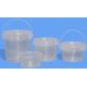 5l Clear Plastic Bucket Pails With Lid Thermal Transfer Decoration