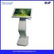 21.5   inch white painted floor-standing Android infrared touch screen  all in one kiosk