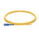 Network SC UPC Fiber Pigtails Patch Cords Single Mode 1.5M Length Yellow