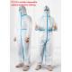 Anti Epidemic Sterilization Disposable Protective Suit , Waterproof Isolation Gown