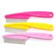 14.5CM Eco Friendly Pet Flea Comb With PP Handle Stainless Steel Pins Custom Color