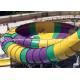 16m Space Bowl Water Slide Red / Yellow Aqua Park Construction