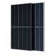 Black 350W Polycrystalline PV Solar Panel Bifacial Dual Glass
