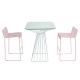 Pink And Blue Metal Wire 0.038CBM Outdoor Table Chairs