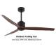 42 Inch 52 Inch Modern DC Motor Remote Control Solid Wood Blade Led Ceiling Fan