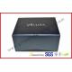 Cardboard Rigid Gift Boxes, Foil Stamping Black Luxury Gift Packaging Box For Watch