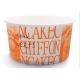 Orange Disposable Popcorn Containers PE Coated With 4 Color Process Printing