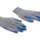 Nylon Knitted Liner Latex Palm Coated Gloves , Blue Garden Work Gloves