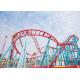 Customized Roller Coaster Thrill Rides , Steel Frame Kiddie Loop Roller Coaster