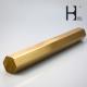 Anti Corrosion Golden Brass Rods , 16ft Length Square Brass Rod