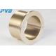 Cast Bronze Cylindrical Sleeve Bearings Flanged For Huge Gear Box