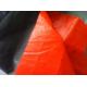 Orange color HDPE Woven Ready tarpaulin both side with LDPE