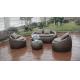 4pcs poly rattan pool furntiure