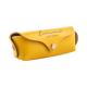 Waterproof Travel Lipstick Case PU Leather Portable Yellow