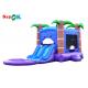 Girls Pastel Pink Inflatable Bounce House White Bouncy Jumping Castle