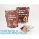 Biodegradable Reusable Snack Storage Bag Keep Food Fresh, ziplock smell proof stand up pouch mylar bags