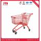 Customized Supermarket Metal Shopping Trolley With PP Joint