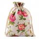 Cloth Tiny Pretty Mesh Drawstring Pouch 14*10cm Packaging Flower Fashional For Gift