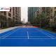 Dull Blue CN-S02 TB-205T Resistant Layer SPU Tennis Sports Flooring