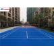 Dull Blue CN-S02 TB-205T Resistant Layer SPU Tennis Sports Flooring