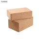 2 4 Recycled Yoga Block Cork 2er Set Resilient Material Portable Fit