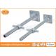 Adjustable galvanized painted scaffold base jack screw jack 600mm 780mmL for ring lock system