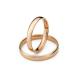 Hot Sale 18K Rose Gold  Couple Rings For Women Men Gift (GDR004)