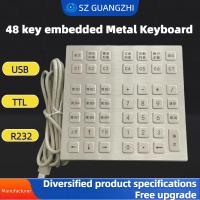 48 key desktop embedded stainless steel metal keyboard GZ-B035013 USB interface
