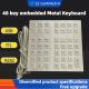 48 key desktop embedded stainless steel metal keyboard GZ-B035013 USB interface