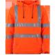Orange Flame retardant Reflective Workwear polyester waterproof mens jacket