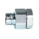 Male NPT Steel Hydraulic Quick Connect Couplings Poppet Valve Buna - N Seal