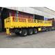 Strong Strength Fence Semi Trailer Mn Steel Material Customized Colors