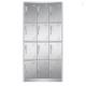 Assembled 12 Door Stainless Steel Medicine Display Cabinet Electrostatic Powder Coating With Vent Hole