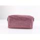 PU Leather Large Makeup Bag , Pink Cute Blank Cosmetic Bag For Ladies