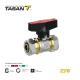 Multilayer Pipe T Handle Brass Ball Valve Nickel Plated 232 Psi 23W