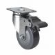 75mm Diameter Edl Light 70kg Plate Brake PU Caster 3623-74 for Heavy-Duty Machinery
