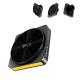 QI2 One-Piece Stretched All-Metal Design Car Magnetic Wireless Charger With 9 Light Colors And Projection Ambient Light