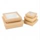 Disposable Eco Friendly Custom Printing Food Packing Small Sushi Cake Bakery Chocolate Packaging Paper Box