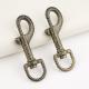 15mm Swivel Snap Hook for Dog Collar Leash Bag Antique Brass Snap Clasp Hardware