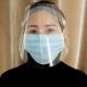 Transparent Protective Face Shield Plastic Anti Fog Saliva Protection Mask