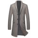 Breathable Men's Mid-Length Coat Viscose Shell Material for Comfort and Durability