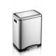 Living Room Pedal Sanitary Bin , 16L Rectangle Stainless Steel Trash Can