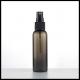Round Shape Empty Plastic Spray Bottles Black Refillable Cosmetic Container 60ml