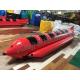 Red Colour Inflatable Fly Fishing Boats With 0.9mm PVC Inflatable Fishing Pontoon Boats